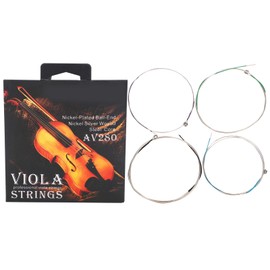 4 Pcs/Set Viola Strings,Universal Full Set Steel Core Professional Viola Strings E A D G for 14"‑16" Violas Rich And Warm Tones Playing Accessories Musical Instrument Accessories