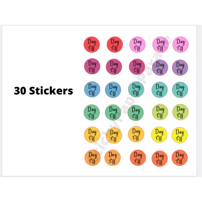 Homemade Day Off Planner Stickers #07(2) / Planner Stickers  /
