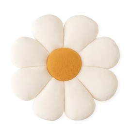 GegXcn 1 Flower Pillow, Throw Pillow for Bedroom and Living Room, Cute Floor Cushion for Sofa and Floor Seating, 37cm Daisy Flower Cushion with PP Cotton Filling, 260g