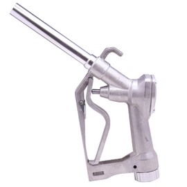 GIAYOGO 3/4"Inch FNPT Inlet Manual Fuel Nozzle 13/16" Straight Spout With 360 Rotating Connector Swivel & Hook Max Flow 24GPM 50 PSI Used For Diesel & Gasoline Water & Gravity Tank Fuel Transfer Pump