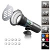 PHOTOOLEX 4 Colors Photography Flashlight with 20 Magnetic Pattern Gobos,