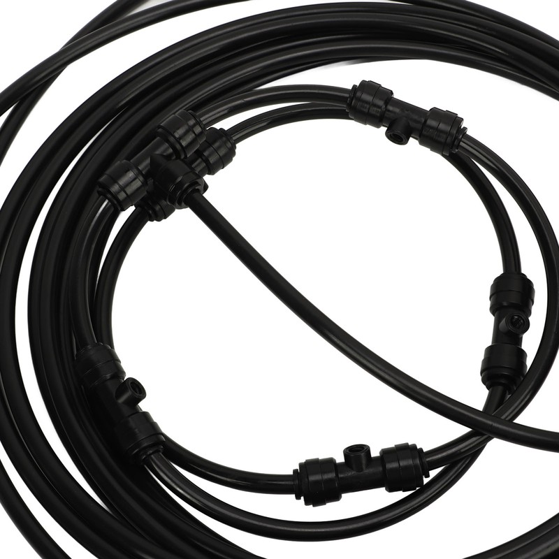 Fan Misting Kit with 3/4 Adapter 19.7ft Hose 6 Nozzles