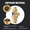 1/2" 9D-M3 Brass Backflow Preventer, 1/2 Inch Dual Check Valve