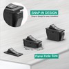 QTEATAK 5Pcs SPDT 3 Pins 3 Position ON/Off/ON Toggle Rocker