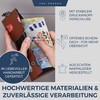 VON HEESEN Slim Wallet with RFID Protection, for Men and