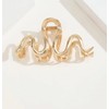 Ohemaa's Shoppp Snake Hair Claw Gold, Large Hair Claw, Fashion