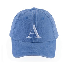 LuckyLy Gorra para Mujer Original con Iniciales, Ajustable y Moderna, Sombrero para Sol Tipo Visera Deportiva, Accesorios Ideales como Regalos para Mujer y Regalos para Mamá – Modelo Milly, Letra A