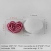 Rose Candle Molds Heart Shape 3D Rose Flower Molds Silicone