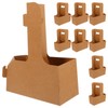 SOLUSTRE 2 Cup Drink Carrier with Handle, 10pcs Kraft Paperboard