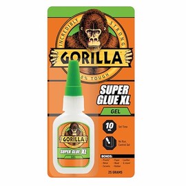 Gorilla Super Glue Gel XL, 25 gramos, transparente, (paquete de 1)