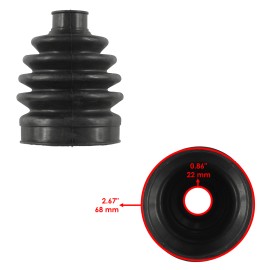 Caltric Front Axle Outer CV Boot Kit for Kawasaki Brute Force 750 KVF750 4X4I 2005-2007