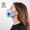 NUÜR 2 Pcs Reusable Face Mask, with Air Valve and