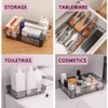 Expandable Fridge Space Allocator, 12PCS Clear Plastic Drawers Separators, 3.1-4.7"Adjustable