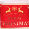 STOBOK Christmas Washable Fabric Tablecloth Festive Decorations for Party Home