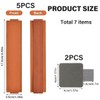 WUSJCOF 7PCS Selbstklebender Lederstifthalter, PU Leder Pen Holder, Stiftschlaufe Selbstklebend