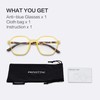 ZENOTTIC Blue Light Reading Glasses for Women/Men, Hexagonal Frame Spring