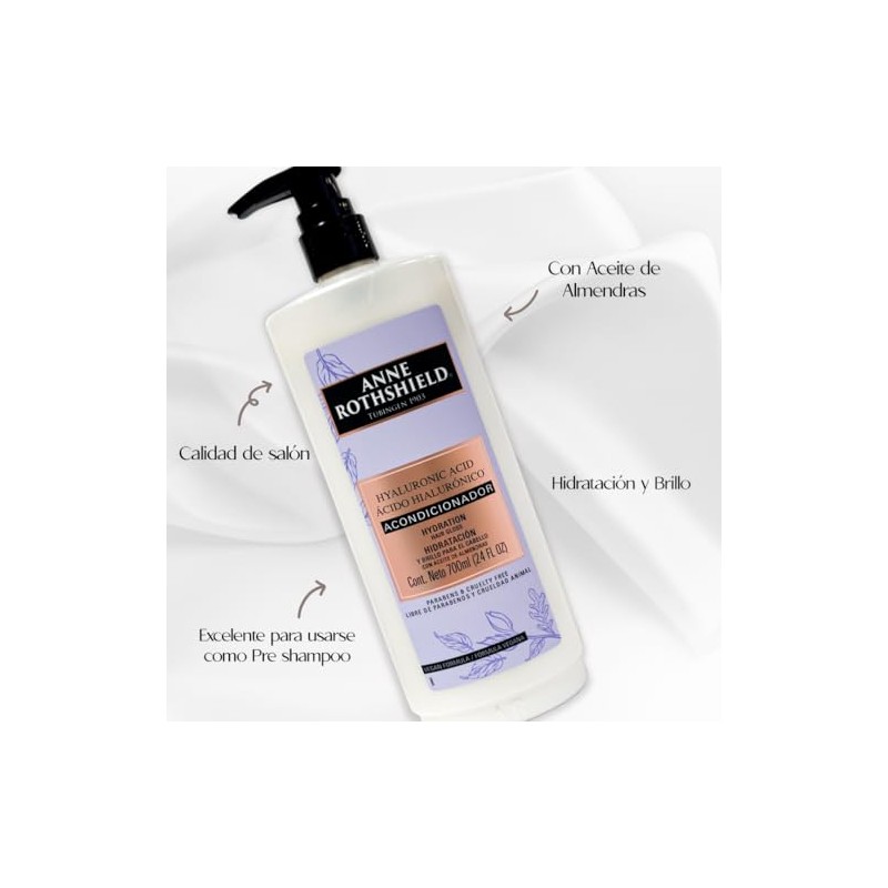 ANNE ROTHSHIELD Acondicionador Ácido Hialurónico 700 ml