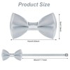 Bskifnn Kids Bow Tie Classic Solid Color Satin Bow Tie