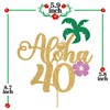Decoración para tartas Aloha 40 Gold Glitter