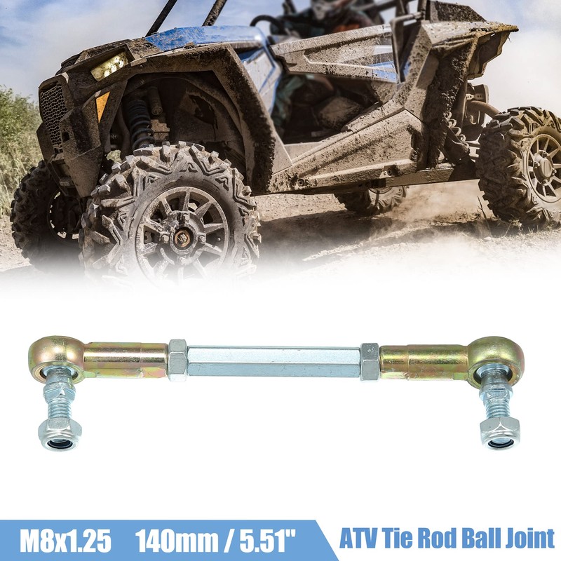 X AUTOHAUX 2pcs M8 Steering Tie Rod for 50cc 70cc