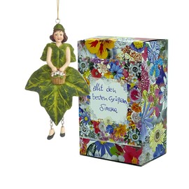 Flower Girl Ivy Hanging Elf Decorative Figure Flower Fairy Figure Flower Figure Sculpture Flower Children in Gift Box