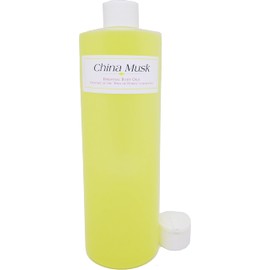 TCEShop China Musk Scented Body Oil Fragrance [Flip Cap - Yellow - 16 oz.] - ID#5092
