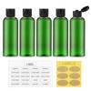 LISAPACK LISAPACK 3.4Oz Travel Bottles with Flip Cap (5 Pcs)