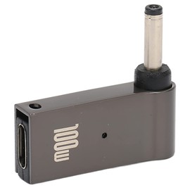 ASHATA 100W Type C USB-C to DC Adapter, 90 Degree Angled Type C Female Input to DC Plug Adapter PD Emulator Trigger 3.5X1.35mm