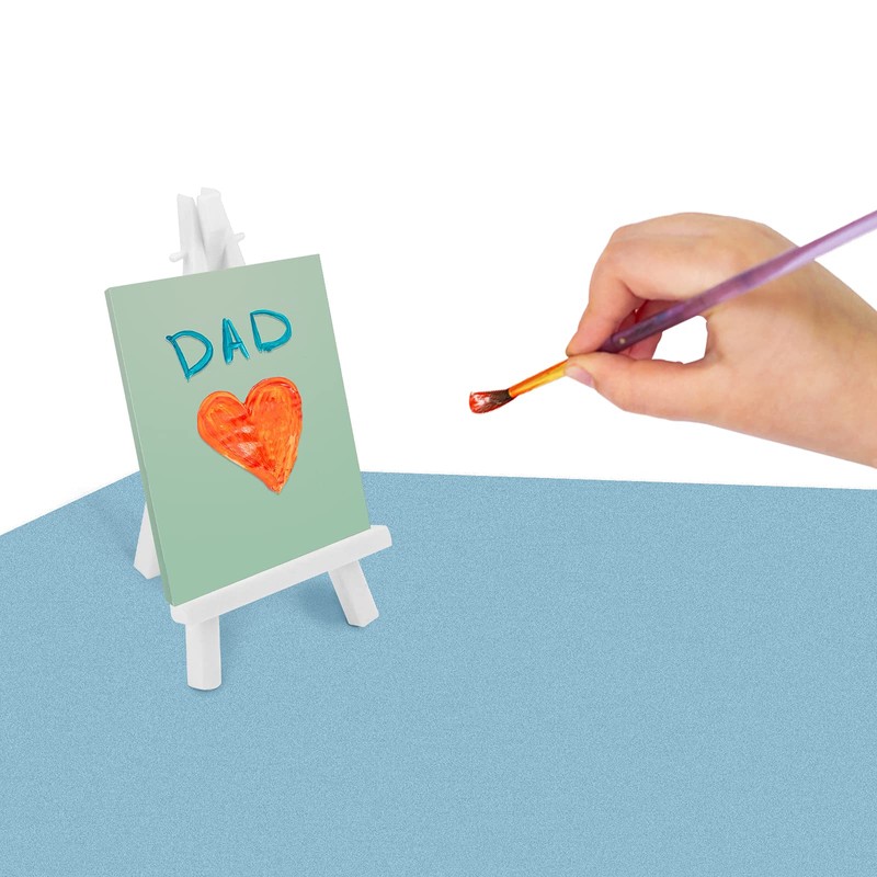 CRAFFANCY Mini Plastic Display Easel, 20 Pcs White Tabletop Art