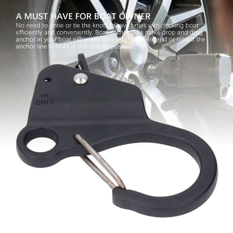Boat Anchor Hook Sliding Knotless System Quick Release Tie Down