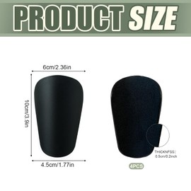 KHDULQ Pack of 4 Children's Football Shin Pads, Non-Slip Shin Pads, Comfortable and Lightweight Mini Shin Pads, Suitable as Football Game Protection for Children, Teenagers and Adults