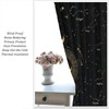 Moon Star Curtains, Minimal Baroque Black Glitter Golden Geometry Universe