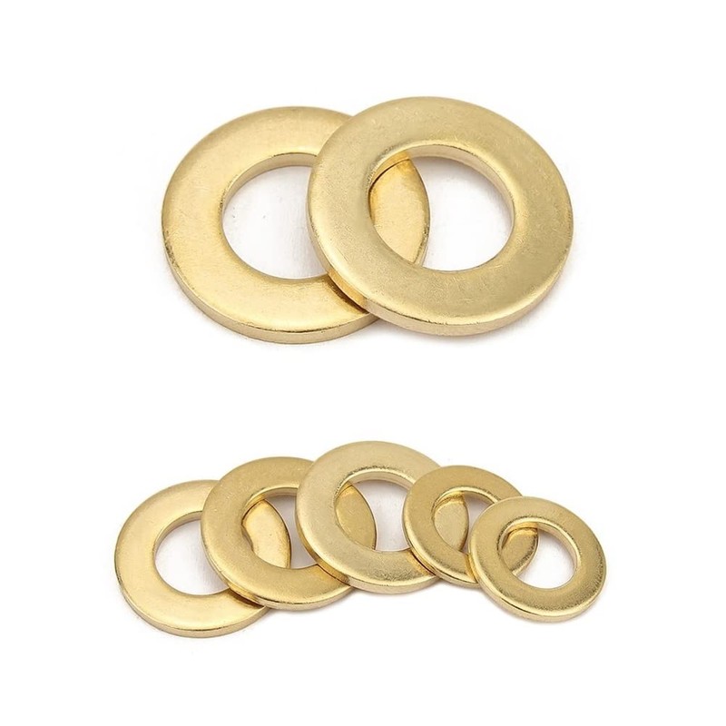 CONPHERON Brass Flat Washers Flat Lock Washers (M3 x 10