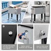 SHAREWIN 60 Quart Rolling Ice Chest, Portable Patio Party Drink
