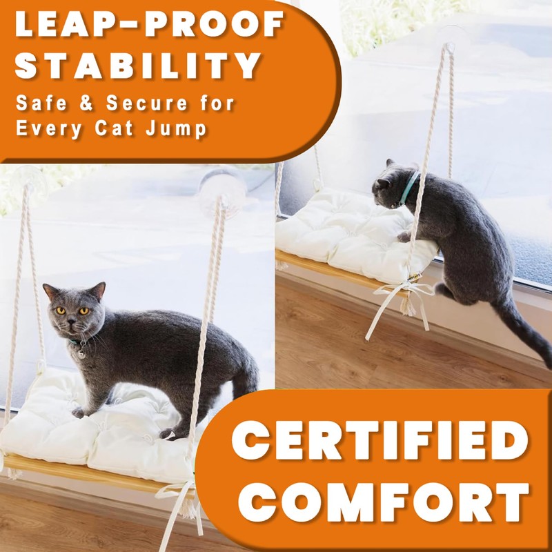 Cat Window Perch - Hammock Bed for Cats Inside -
