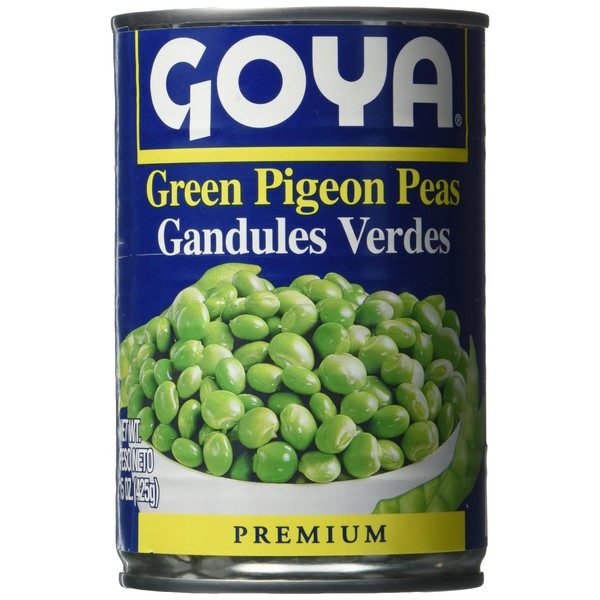 Goya Green Pigeon Pea, 15-Ounce (Pack of 12)