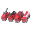 4Pcs 1: 32 Fire Truck Toy Set High Simulation Pull