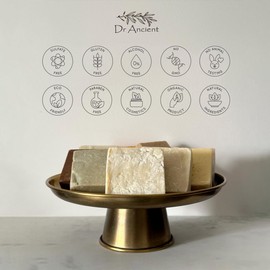 Dr.Ancient Sandalwood Soap Bar Organic Natural Vegan Traditional Handmade Antique - Anti-Inflammatory, Anti-Aging, Even Skin Tone - Absolutely No Chemicals! Pure Natural Soap!