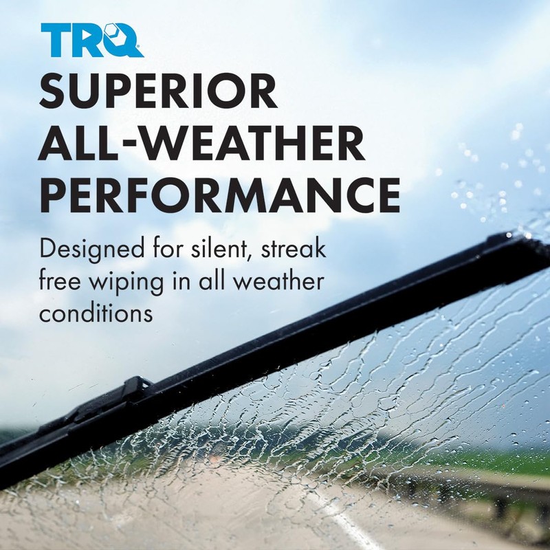 TRQ Premium Windshield Wiper Blades 16 & 26 Inch Silicone