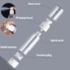 3Pcs Transparent Airless Pump Bottles Refillable Empty Clear Travel Lotion