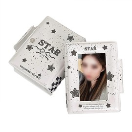 Portatarjetas de fotos Kpop Adorable Portatarjetas de fotos estrella Mini álbum de fotos K-pop Libro de tarjetas de fotos K pop Portatarjetas de fotos