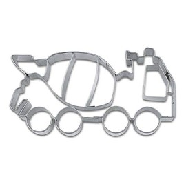 Staedter Concrete Mixers Embossing Cookie Cutter, 10.5 cm, Stainless Steel, Silver, 10.5 x 30 x 30 cm
