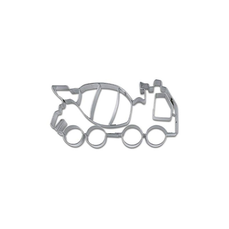 Staedter Concrete Mixers Embossing Cookie Cutter, 10.5 cm, Stainless Steel,