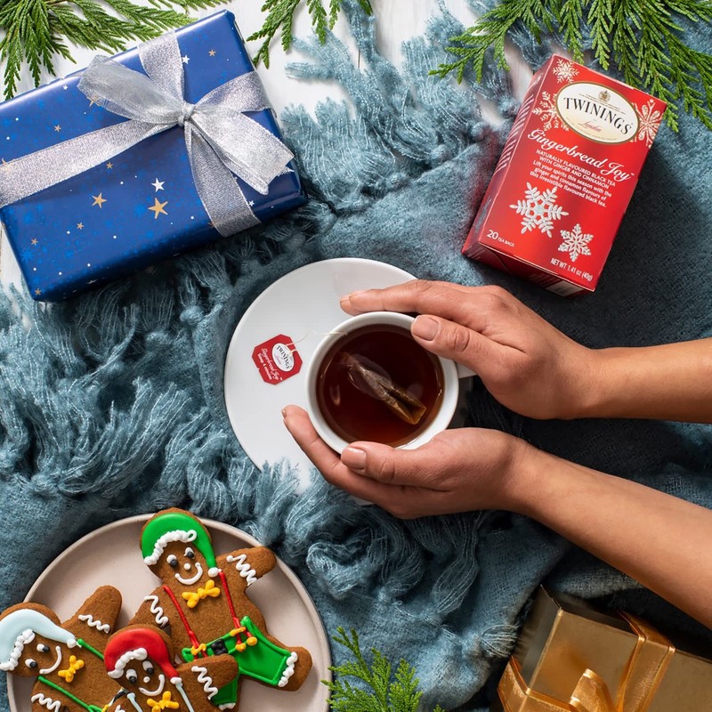 Twinings Gingerbread Joy Holiday Tea 20 Count Celebrate the Season