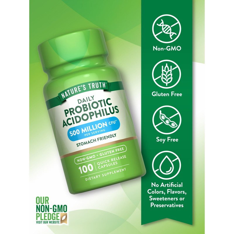 Nature's Truth Probiotics for Men and Women | 500 Million