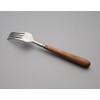 ALFACT Alsace Dinner Fork, Wooden Handle, Made in Japan, Tsubame