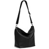 Caspar TL803 Women's Classic Elegant Leather Handbag - Black -