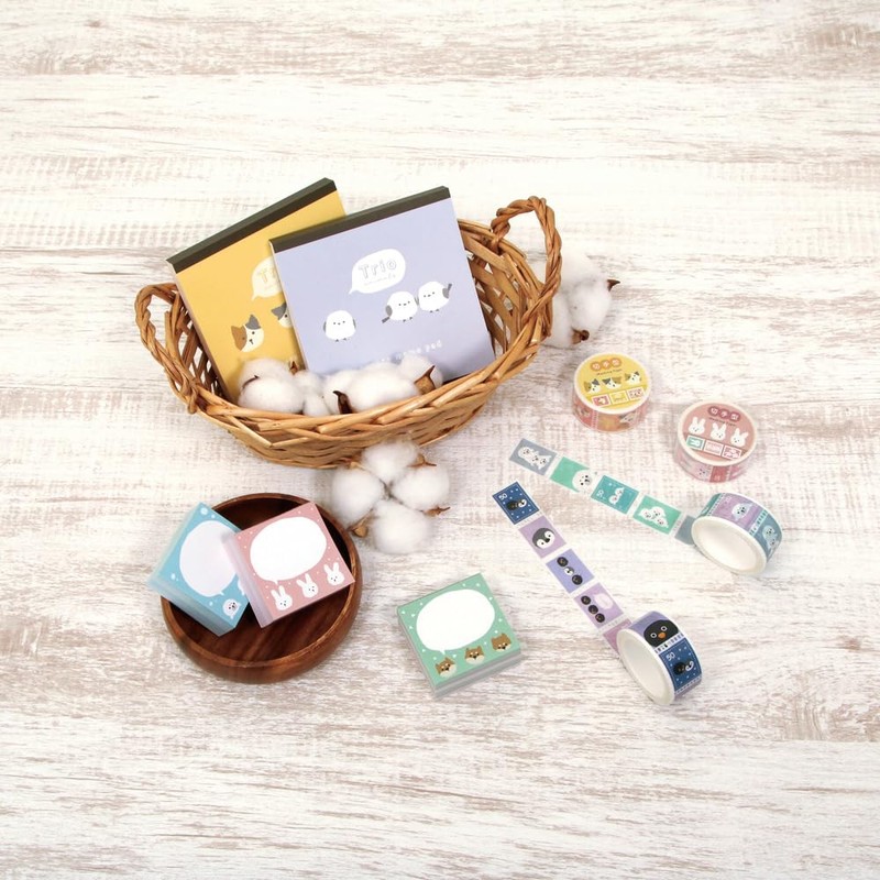 Lab Clip Notebook A6 Trio Rabbit TRNT01-US