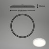 BRILONER Leuchten LED Bathroom Ceiling Light with Backlight, IP44 LED