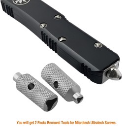 2Pcs Removal Tools for Microtech Ultratech Screws, Manual Making Cutter Screwdriver, Screw Ratchet Hand Screwdriver UT Cutter